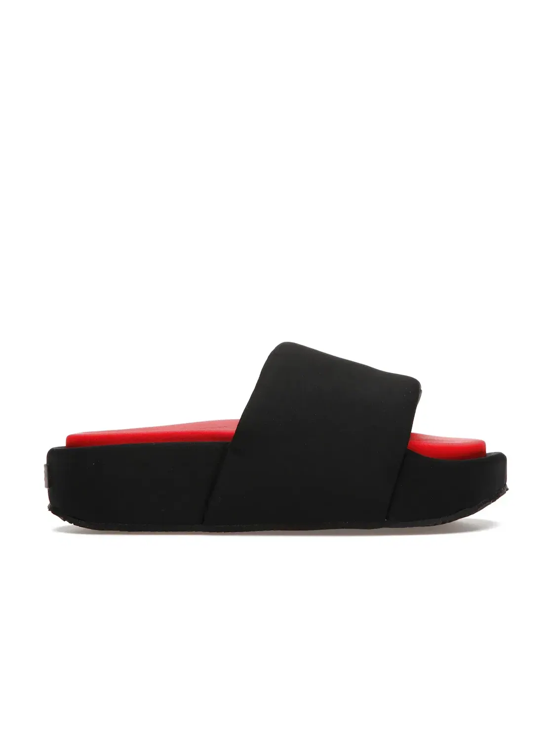Мужские шлепанцы Y-3 Slide Adidas — изображение 1 из 4, черный/черный/красный