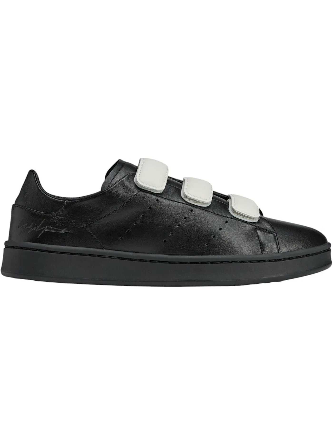 Мужские кроссовки повседневные Adidas Y-3 Stan Smith Velcro — изображение 1 из 1, черный/черный/серый