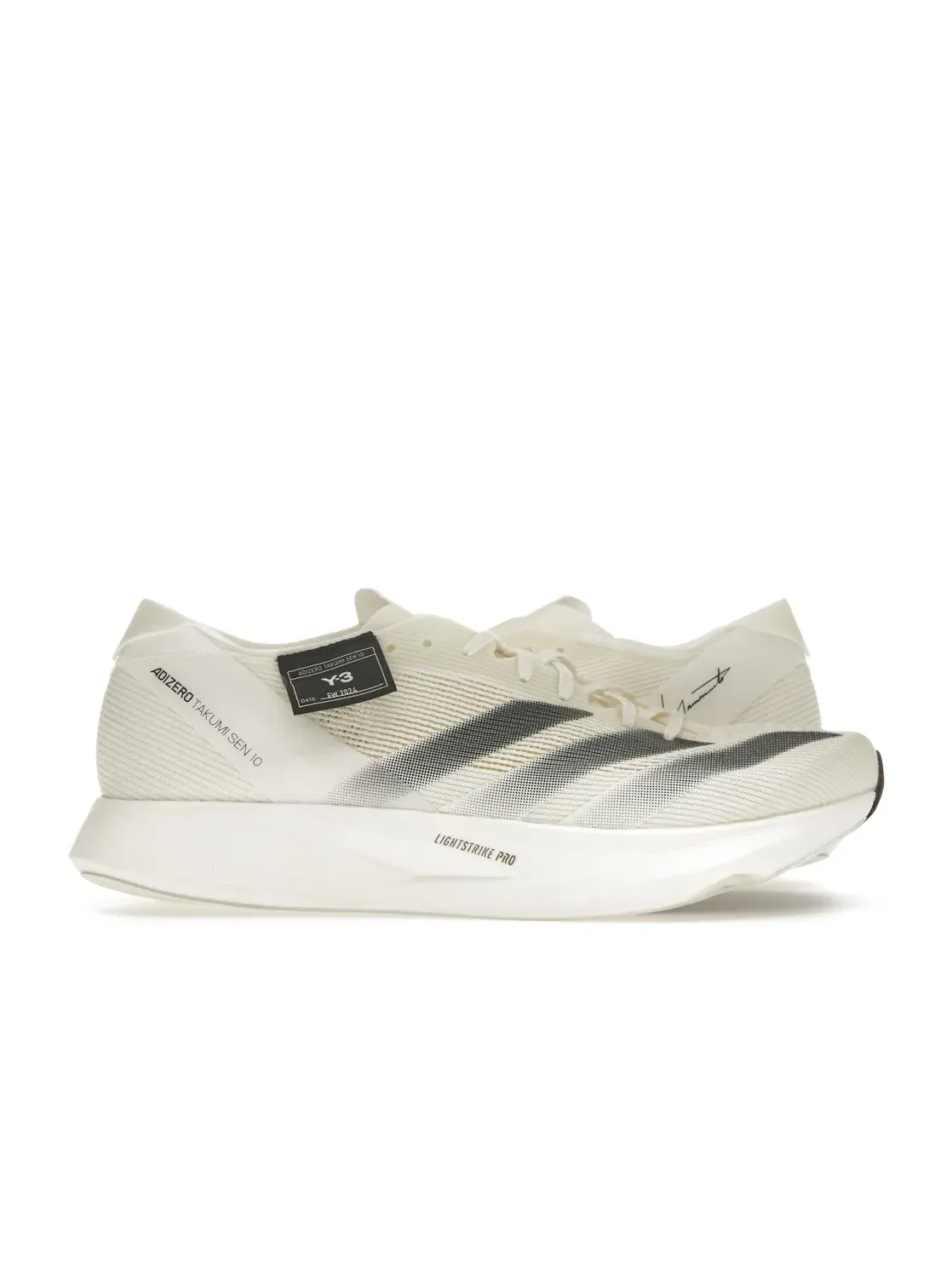 Мужские кроссовки для бега Adidas Y-3 Takumi Sen 10 — изображение 1 из 4, белый/белый/черный