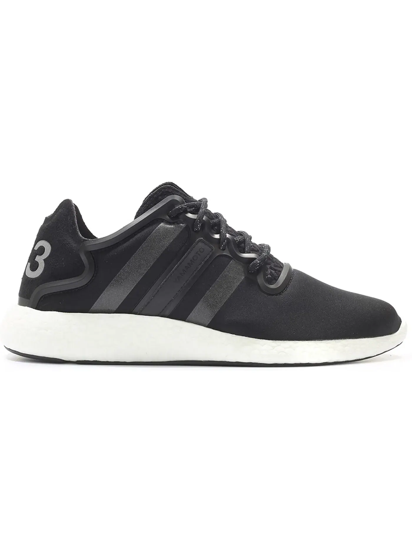 Мужские кроссовки Y-3 Yohji Run Adidas — изображение 1 из 1, черный/серебристый/белый