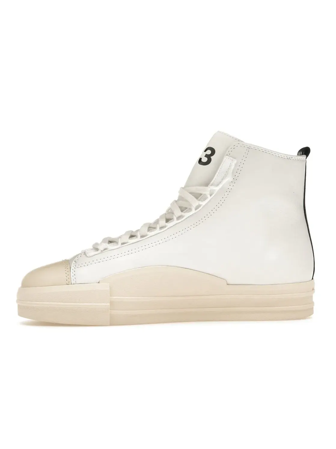 Мужские кроссовки Lifestyle с высоким верхом Adidas Y-3 Yuben Mid — изображение 3 из 4, белый/черный