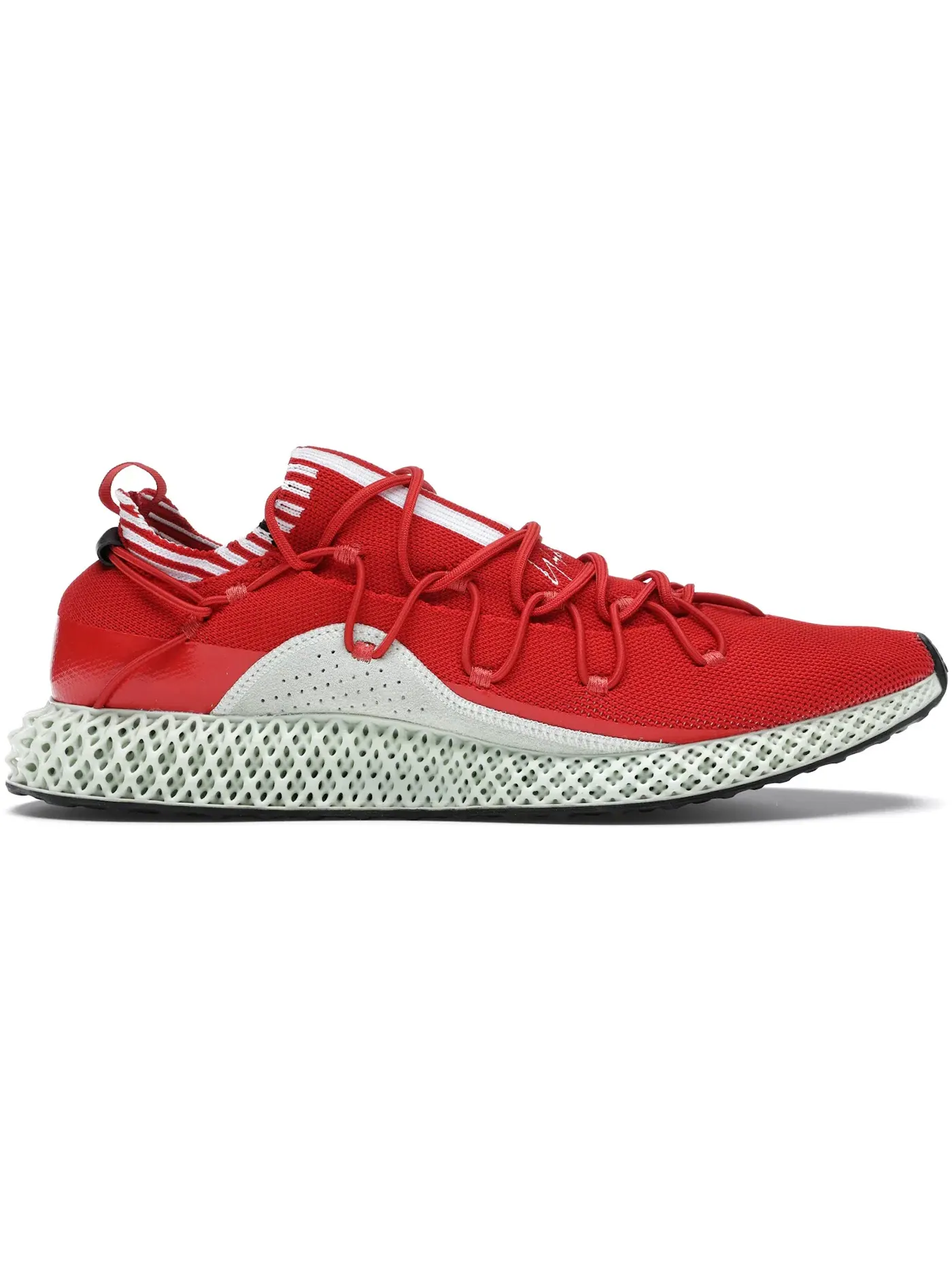 Мужские кроссовки с технологией 4D-печати Adidas Y3 Runner 4D — изображение 1 из 1, красный/белый/зеленый