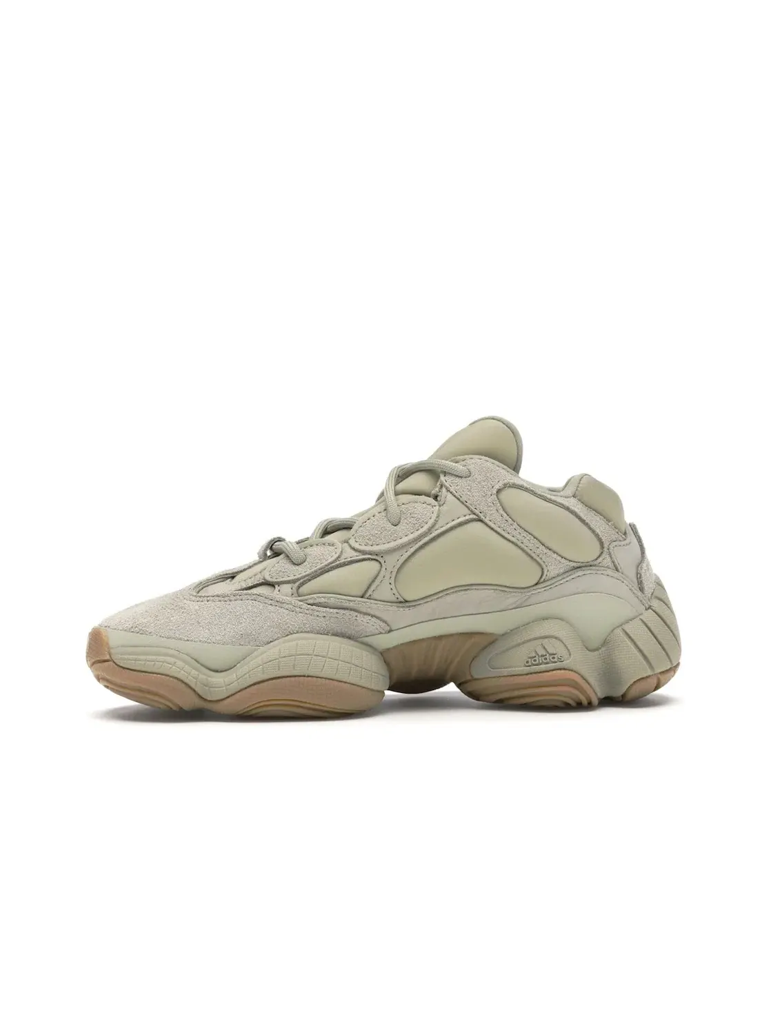 Мужские кроссовки с неопреном и замшей Adidas Yeezy 500 — изображение 3 из 4, серый