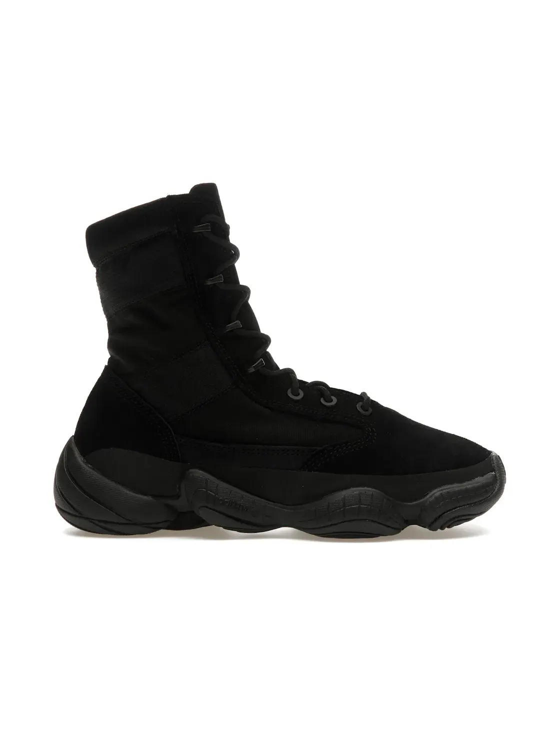 Мужские кроссовки высокие с ботинком Adidas Yeezy 500 High Tactical Boot — изображение 1 из 4, черный черный черный