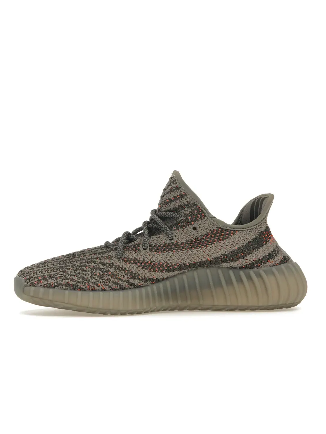 Мужские кроссовки Lifestyle с отражающими элементами Adidas Yeezy Boost 350 V2 — изображение 3 из 4, серый/красный