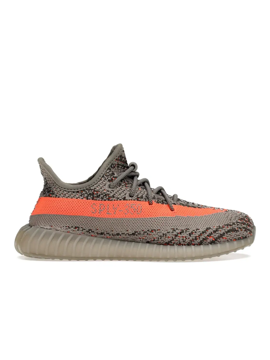 Детские кроссовки Lifestyle с принтом Adidas Yeezy Boost 350 V2 — изображение 1 из 4, серый/красный