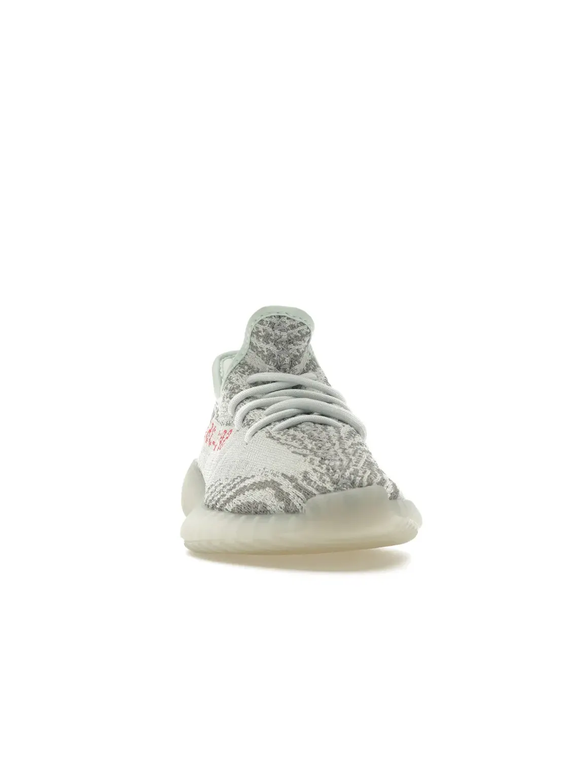 Мужские кроссовки с принтом Yeezy Boost 350 V2 Adidas — изображение 2 из 4, синий/серый/красный