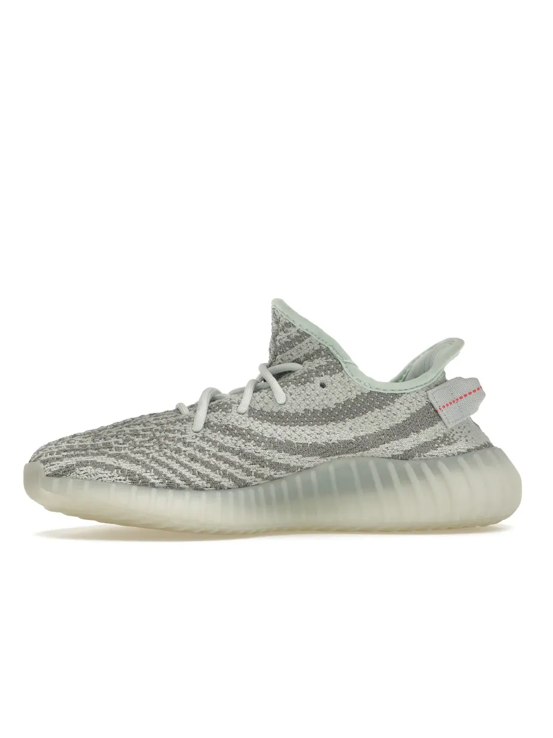 Мужские кроссовки с принтом Yeezy Boost 350 V2 Adidas — изображение 3 из 4, синий/серый/красный