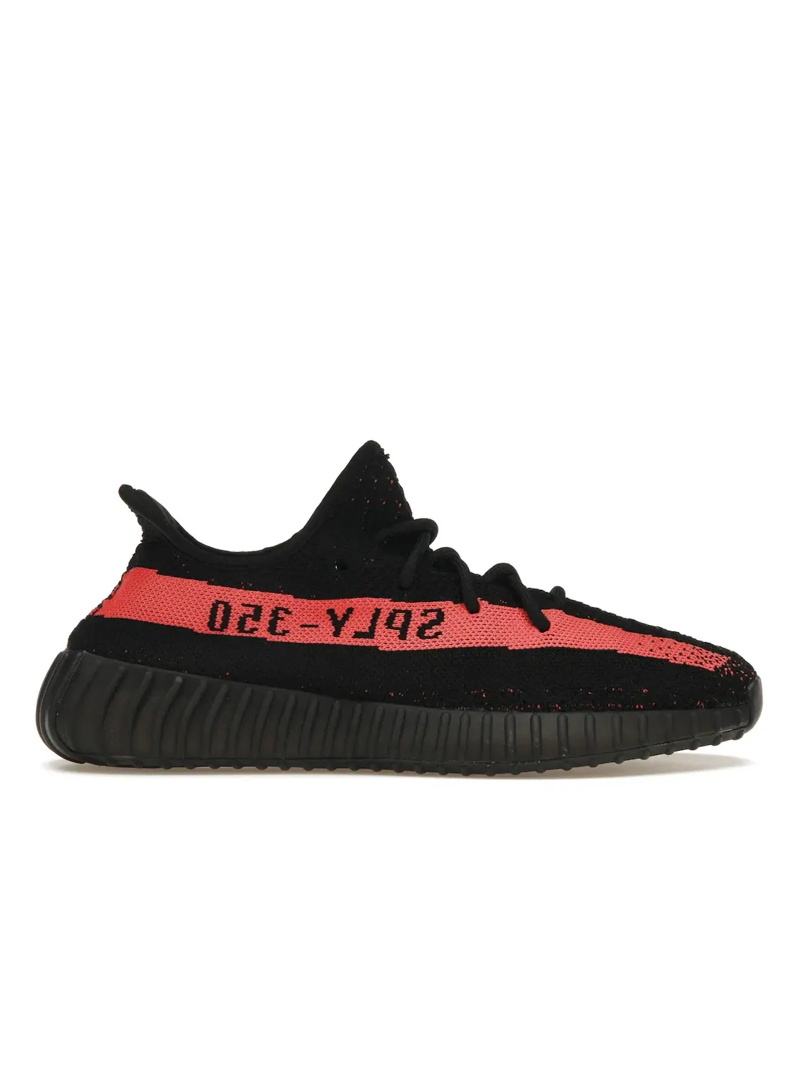 Мужские кроссовки Lifestyle с полоской Adidas Yeezy Boost 350 V2 — изображение 1 из 4, черный/красный/черный