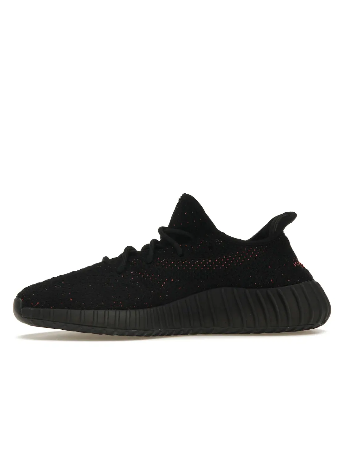 Мужские кроссовки Lifestyle с полоской Adidas Yeezy Boost 350 V2 — изображение 3 из 4, черный/красный/черный