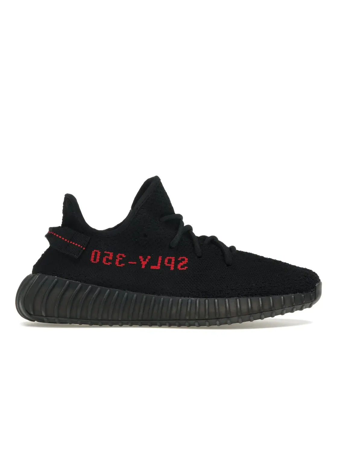 Мужские кроссовки с принтом Adidas Yeezy Boost 350 V2 — изображение 1 из 4, черный/черный/красный