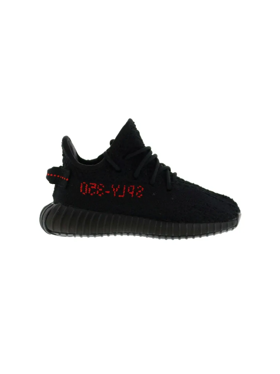 Детские кроссовки для активного отдыха с принтом Yeezy Boost 350 V2 Adidas — изображение 1 из 4, черный черный красный