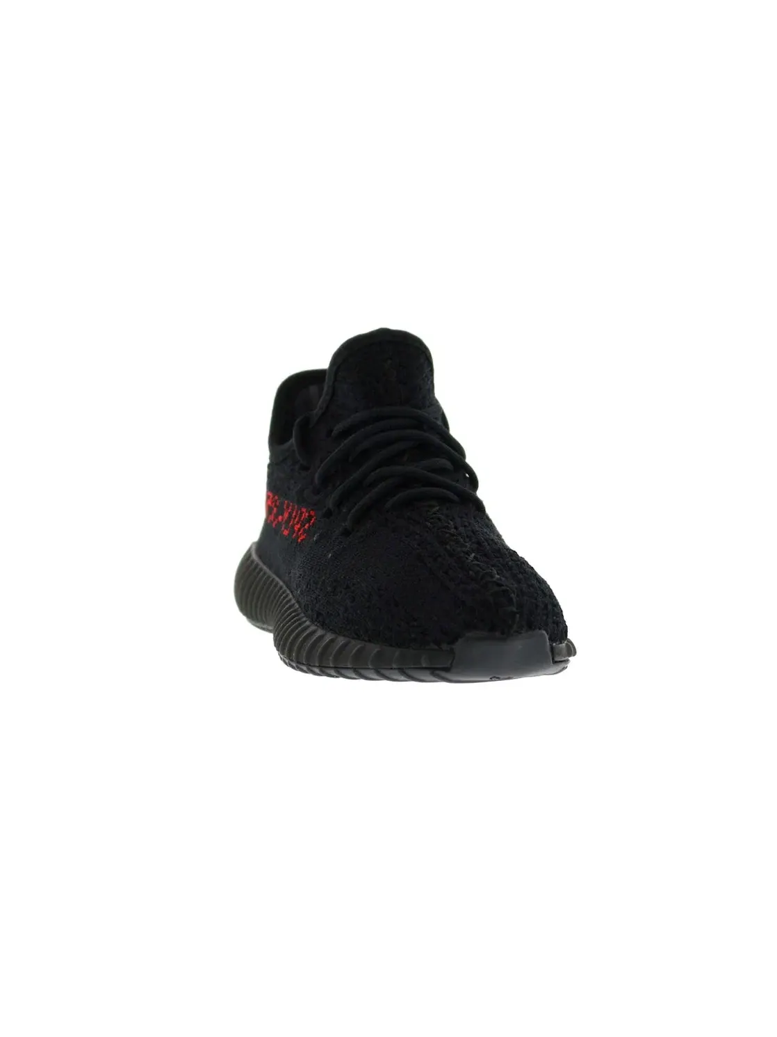 Детские кроссовки для активного отдыха с принтом Yeezy Boost 350 V2 Adidas — изображение 2 из 4, черный черный красный