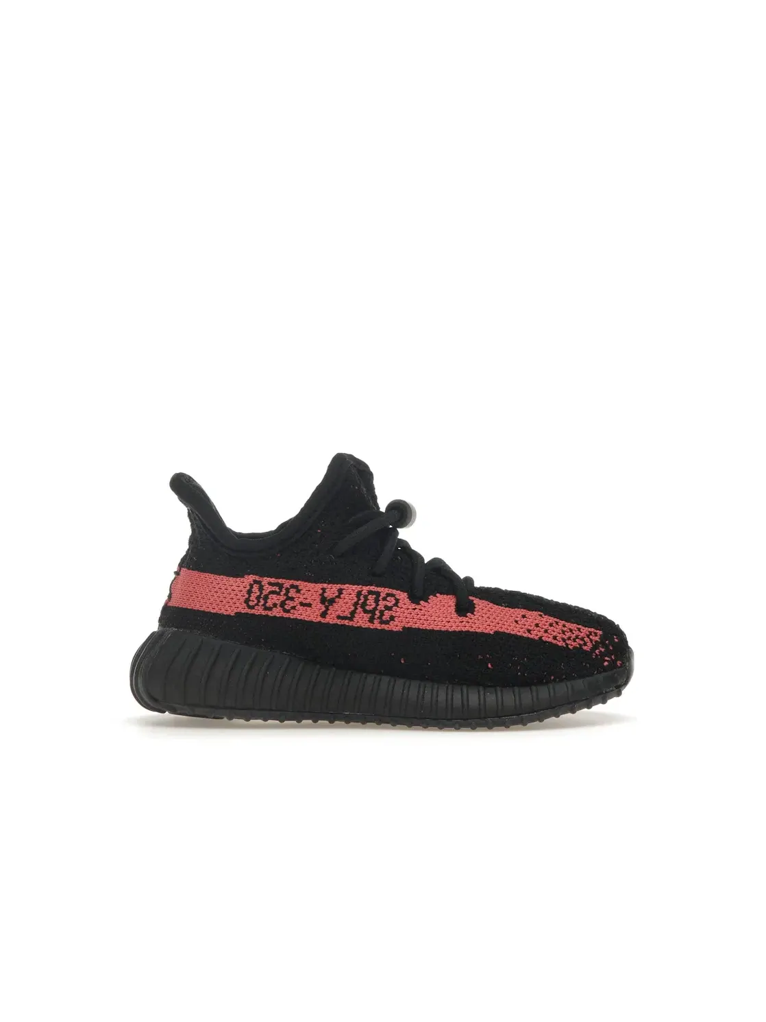 Детские кроссовки для мальчиков и девочек с принтом Adidas Yeezy Boost 350 V2 — изображение 1 из 4, черный/красный/черный