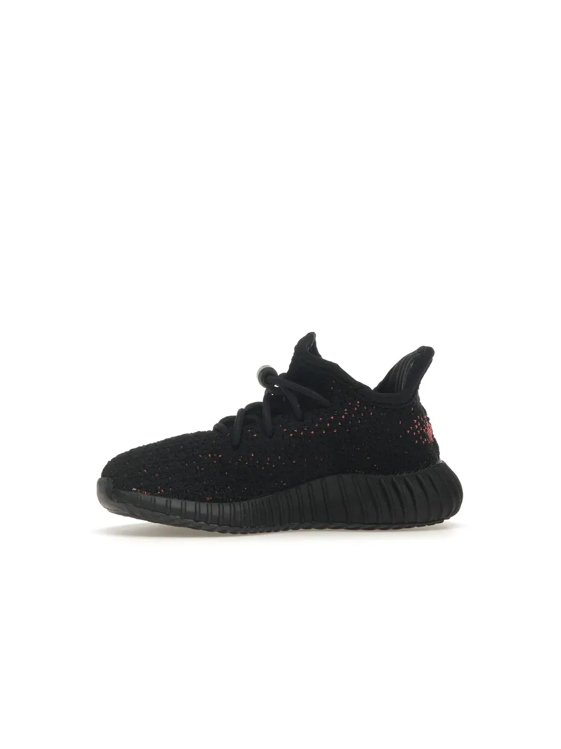 Детские кроссовки для мальчиков и девочек с принтом Adidas Yeezy Boost 350 V2 — изображение 3 из 4, черный/красный/черный