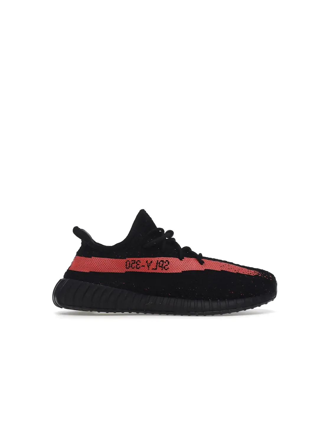 Детские кроссовки Lifestyle с полоской Adidas Yeezy Boost 350 V2 — изображение 1 из 4, черный красный черный