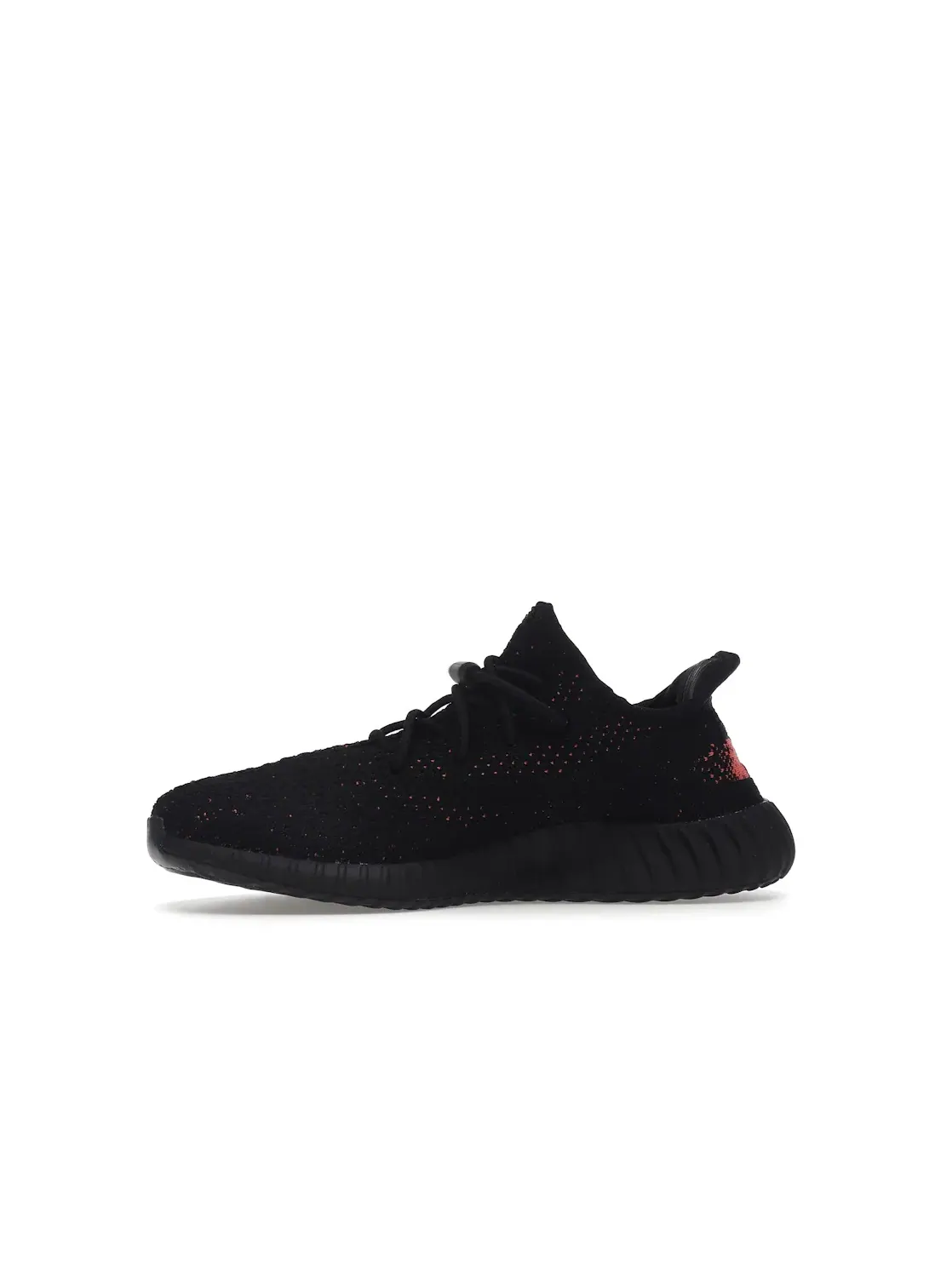 Детские кроссовки Lifestyle с полоской Adidas Yeezy Boost 350 V2 — изображение 3 из 4, черный красный черный