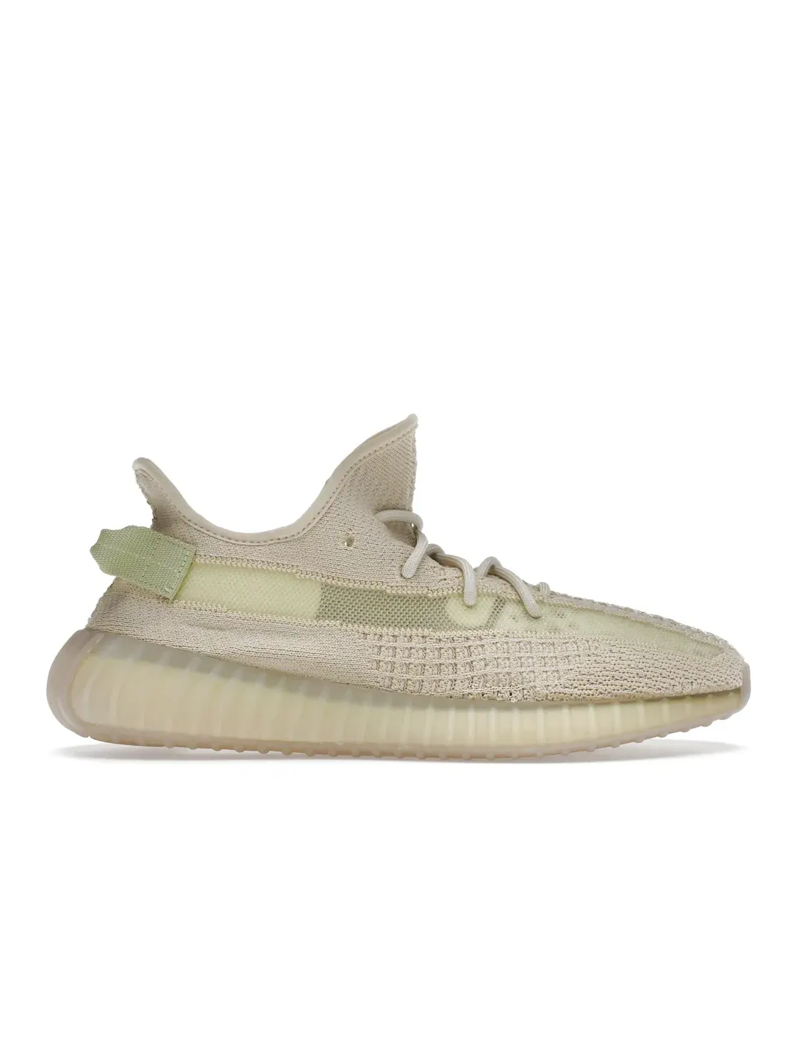 Мужские кроссовки Lifestyle с прозрачной вставкой Adidas Yeezy Boost 350 V2, Flax Flax Flax — изображение 1 из 4
