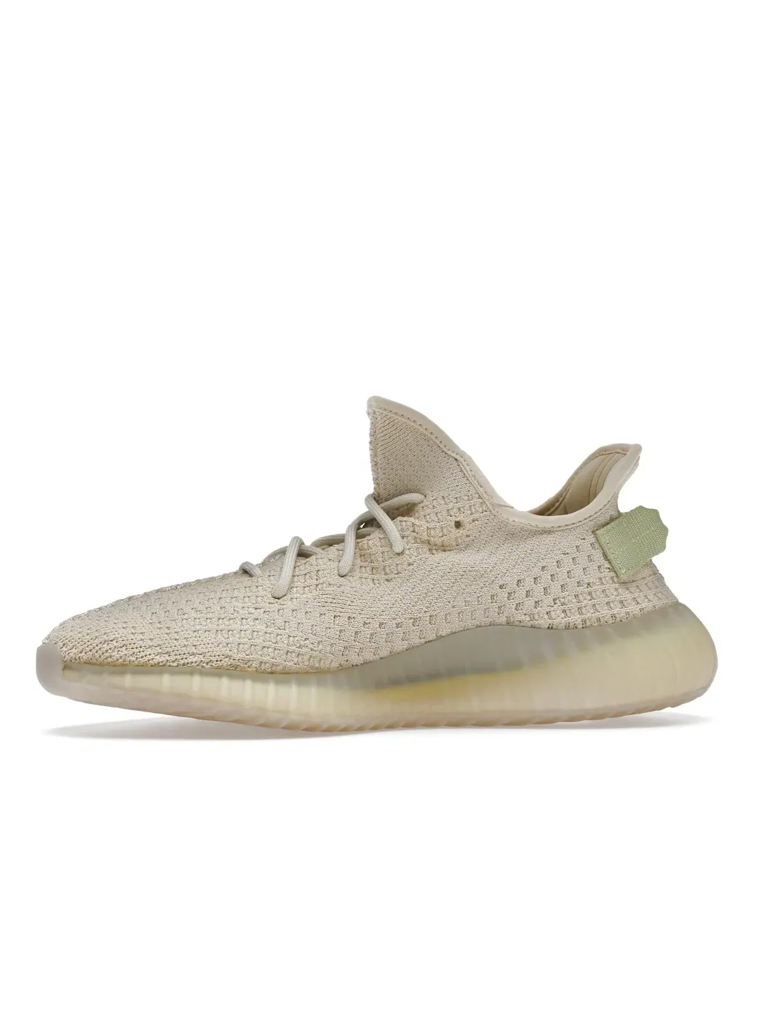 Мужские кроссовки Lifestyle с прозрачной вставкой Adidas Yeezy Boost 350 V2, Flax Flax Flax — изображение 3 из 4