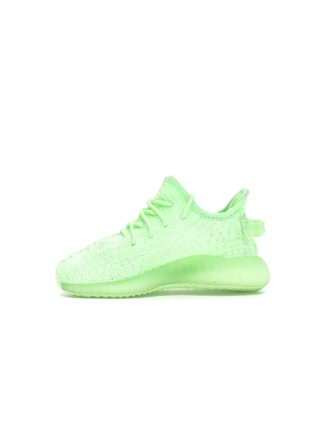 Детские кроссовки со светящимся дизайном Adidas Yeezy Boost 350 V2, Glow/Glow/Glow — изображение 3 из 4