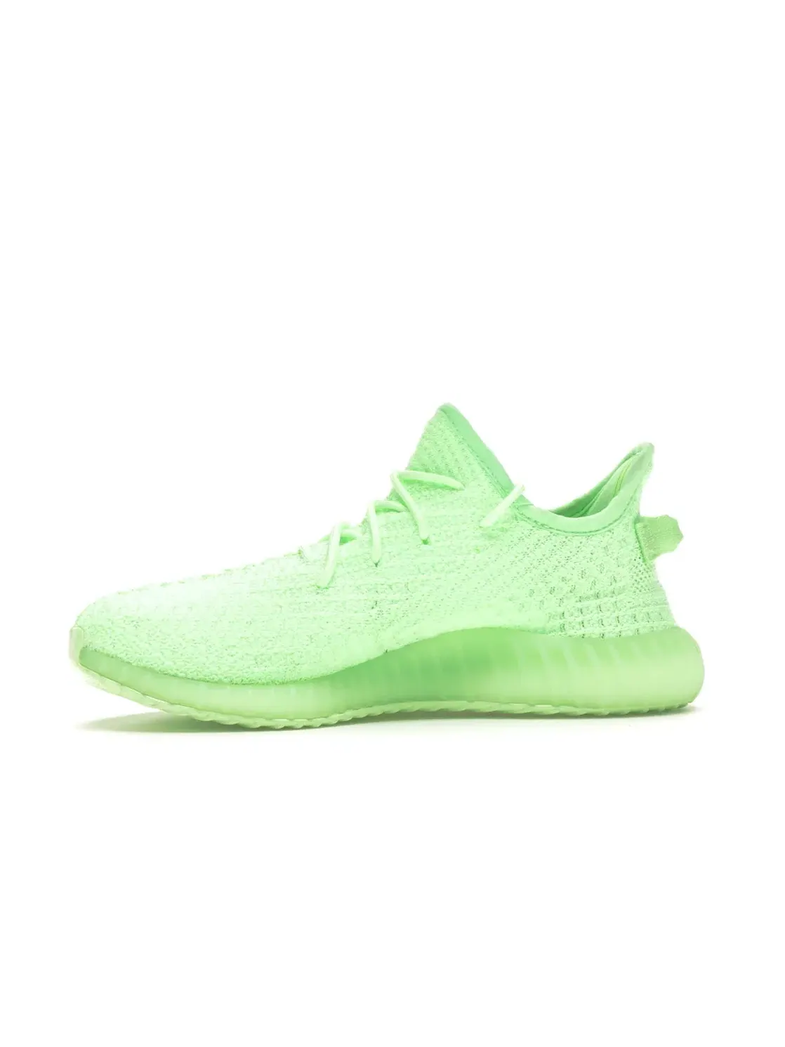 Детские кроссовки светящиеся Yeezy Boost 350 V2 Glow Kids Adidas, Glow Glow Glow — изображение 3 из 4