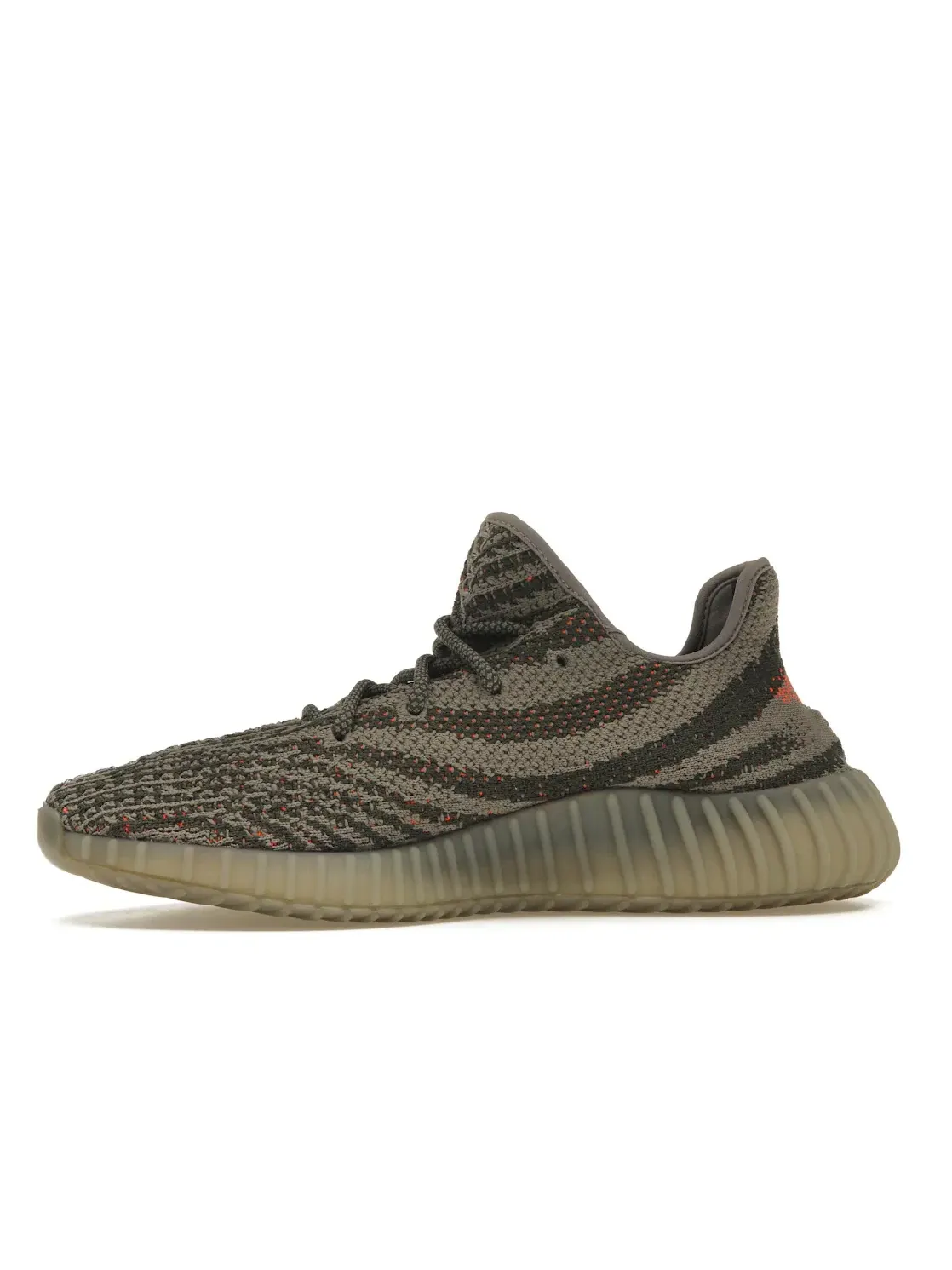 Мужские кроссовки для активного отдыха Adidas Yeezy Boost 350 V2 — изображение 3 из 4, серый//красный