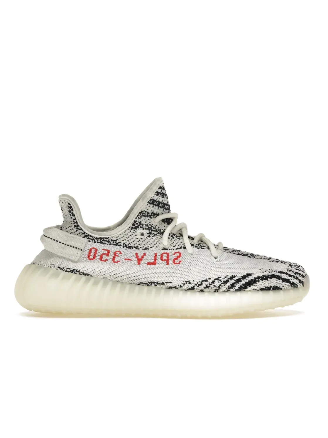 Мужские кроссовки Lifestyle с принтом Adidas Yeezy Boost 350 V2 Adidas — изображение 1 из 4, белый/черный/красный