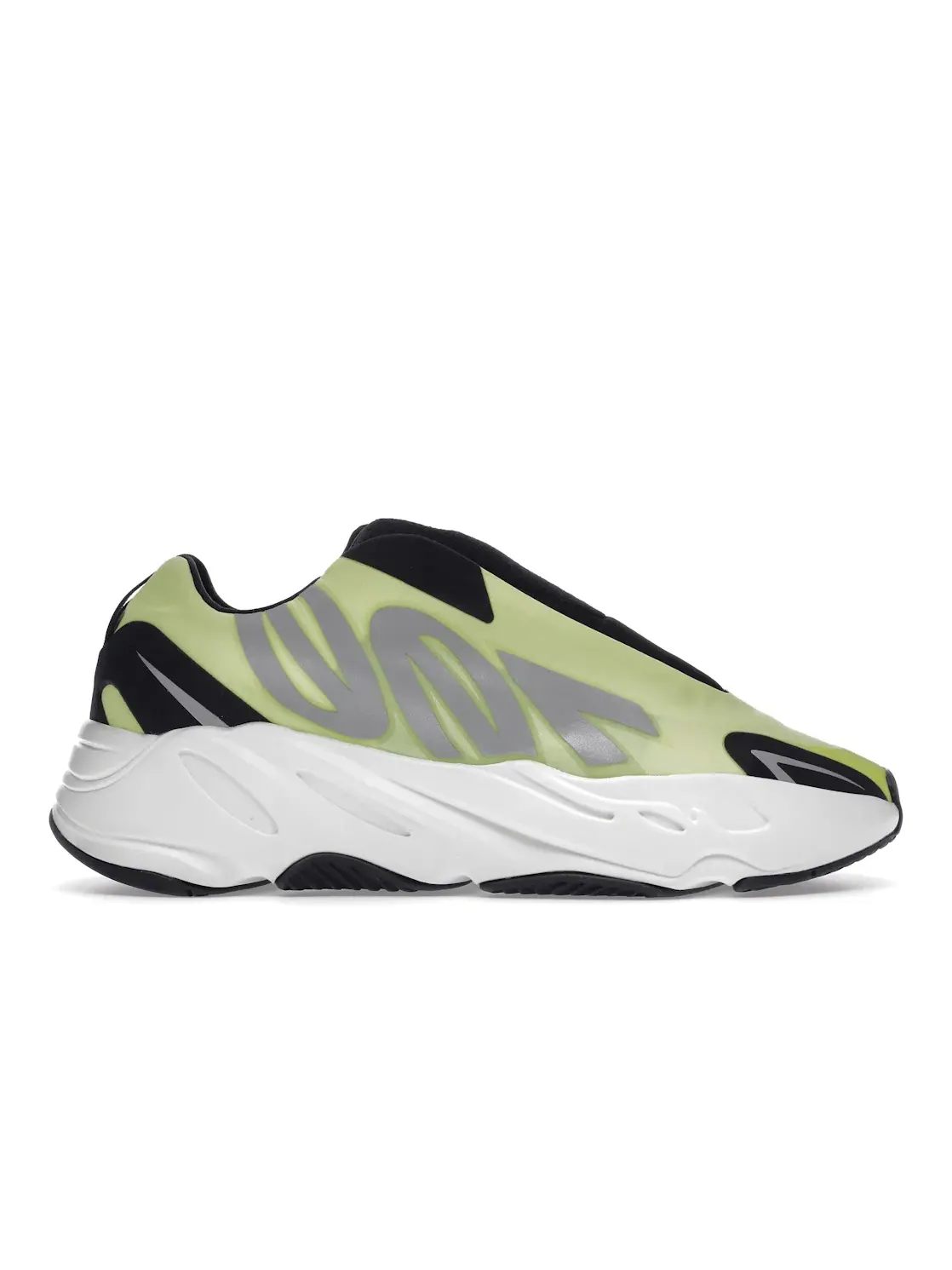 Мужские кроссовки с высокой посадкой Yeezy Boost 700 MNVN Laceless Adidas — изображение 1 из 4, фосфор