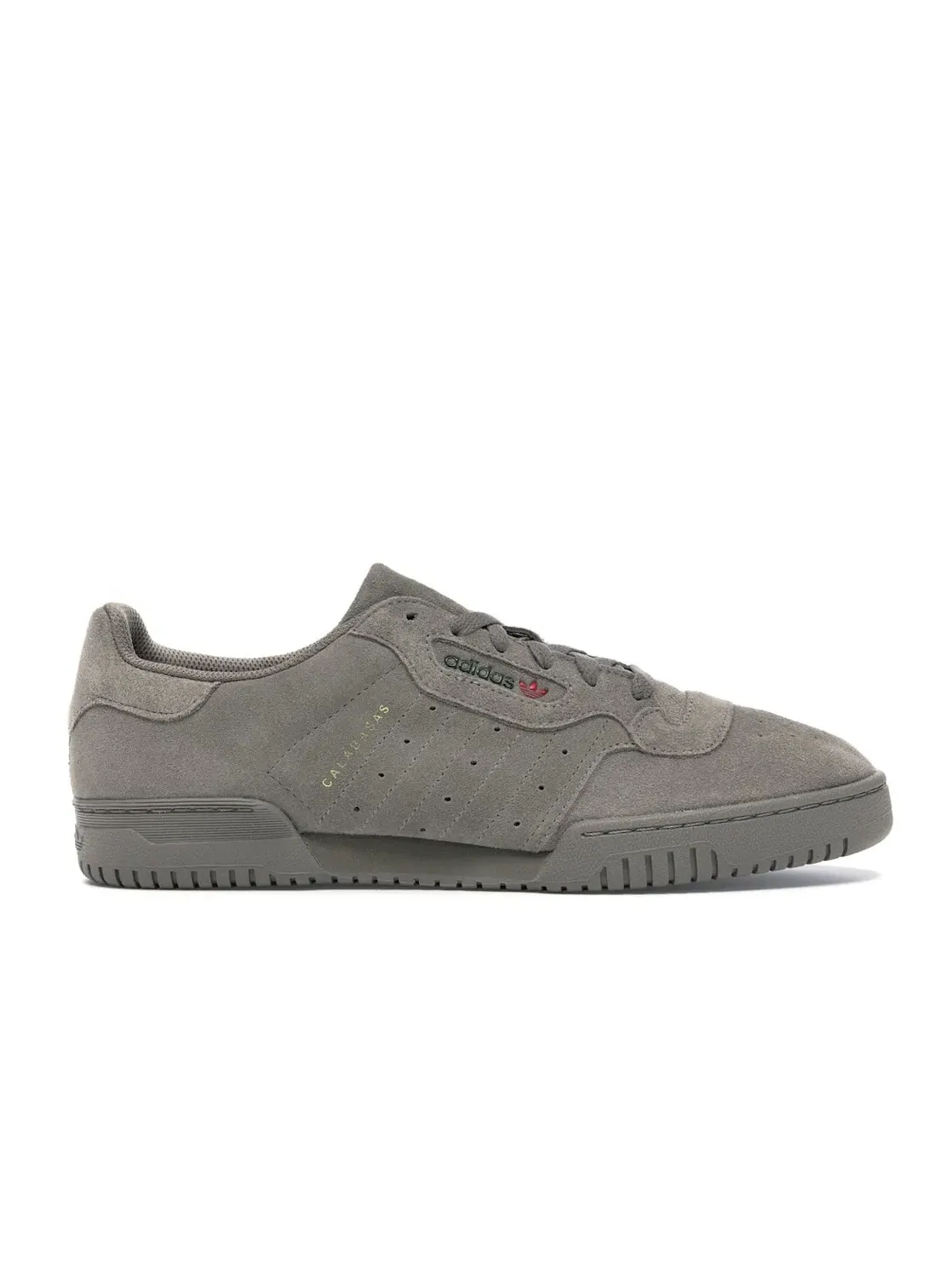Мужские кроссовки на шнуровке из замши Adidas Yeezy Powerphase — изображение 1 из 4, коричневый