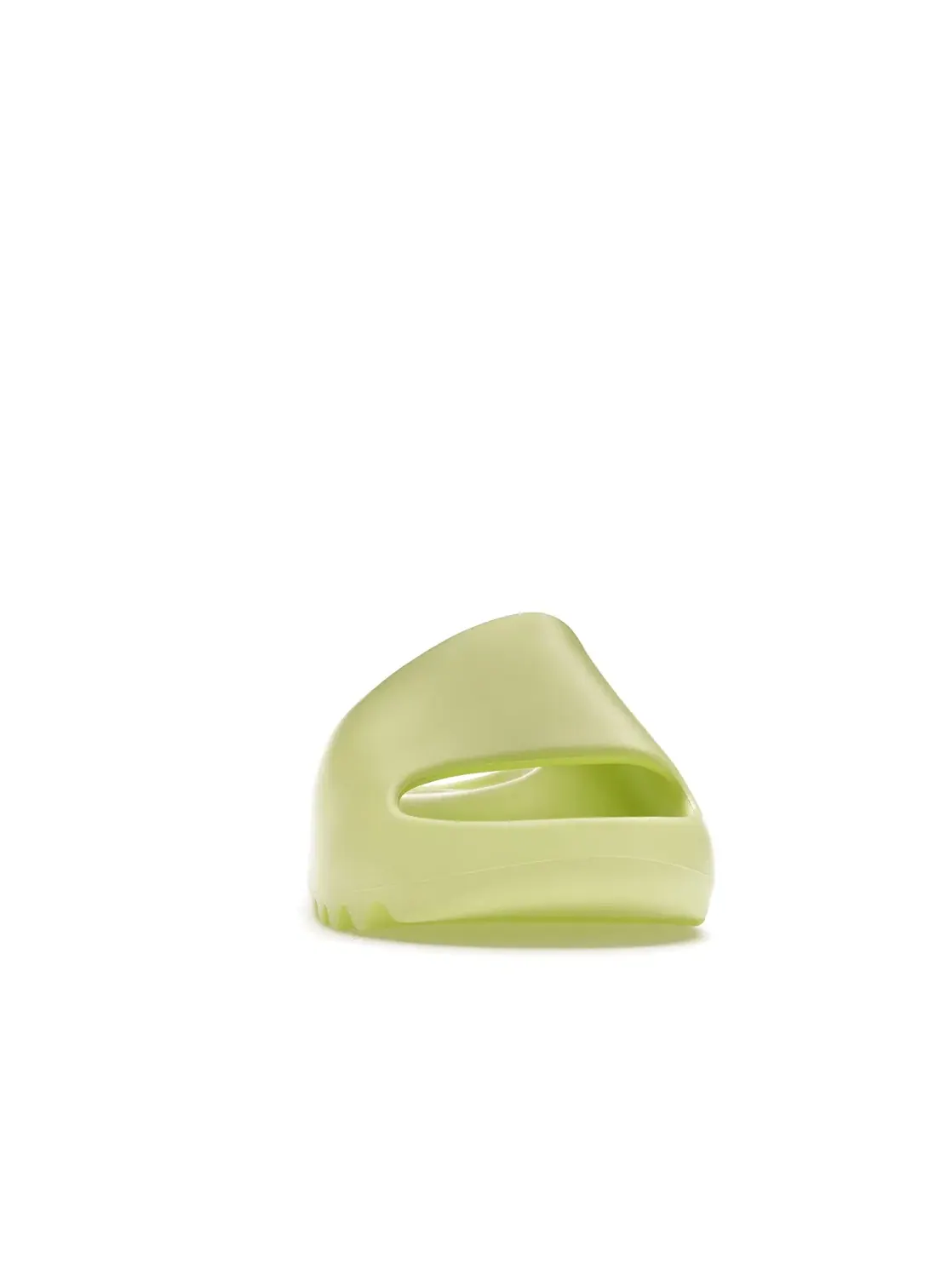 Мужские шлепанцы с открытым носком Glow Green Adidas Yeezy Slide — изображение 2 из 4, зеленый