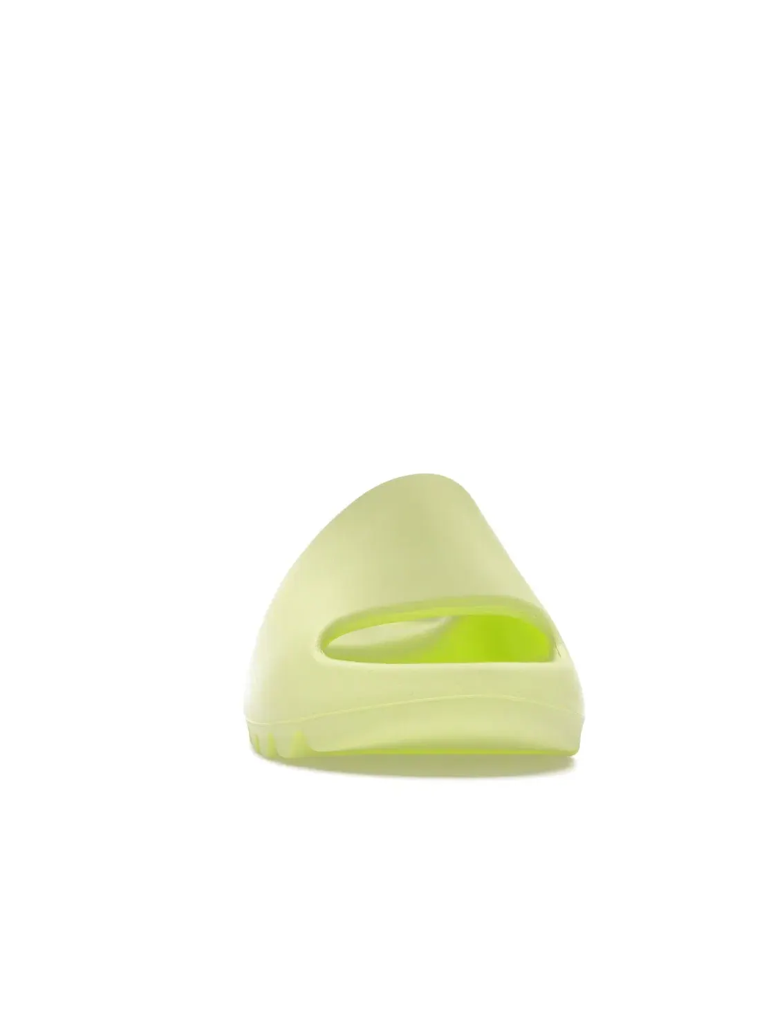 Мужские шлепанцы из пеноматериала EVA Glow Green Adidas Yeezy Slide — изображение 2 из 4, зеленый