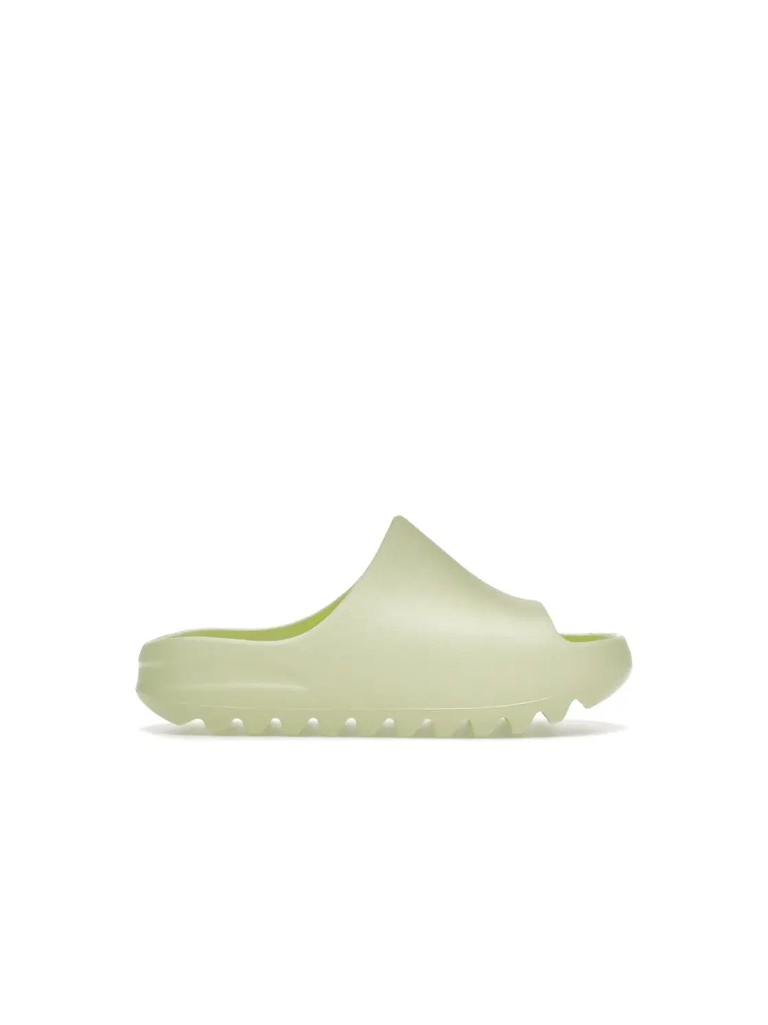 Детские шлепанцы с подсветкой Adidas Yeezy Slide — изображение 1 из 4, зеленый/зеленый/зеленый