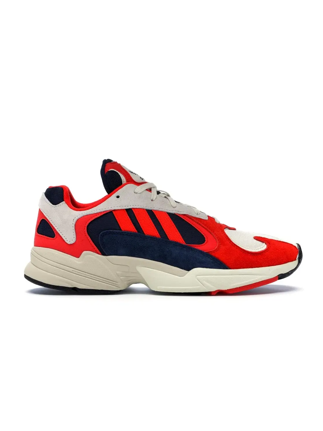 Мужские кроссовки с сетчатым верхом Adidas Yung-1 — изображение 1 из 4, белый черный темно-синий
