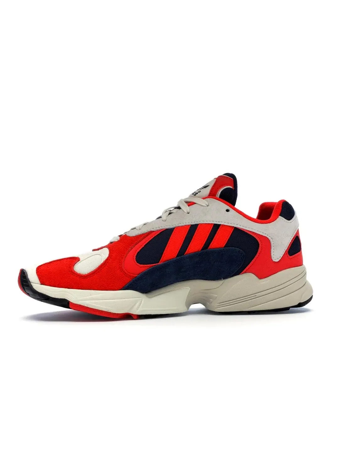 Мужские кроссовки с сетчатым верхом Adidas Yung-1 — изображение 3 из 4, белый черный темно-синий