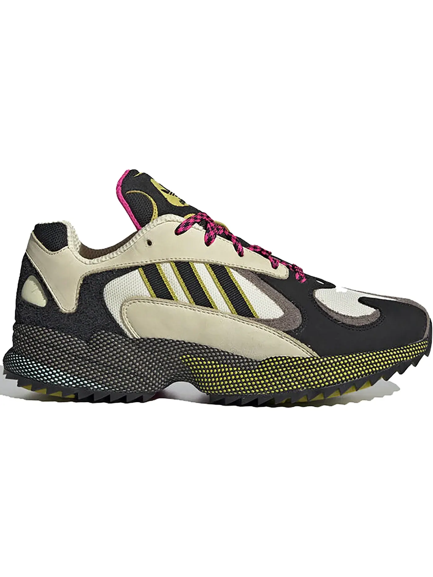 Мужские кроссовки Lifestyle с контрастными вставками Adidas Yung-1 Trail — изображение 1 из 1, песочный черный розовый