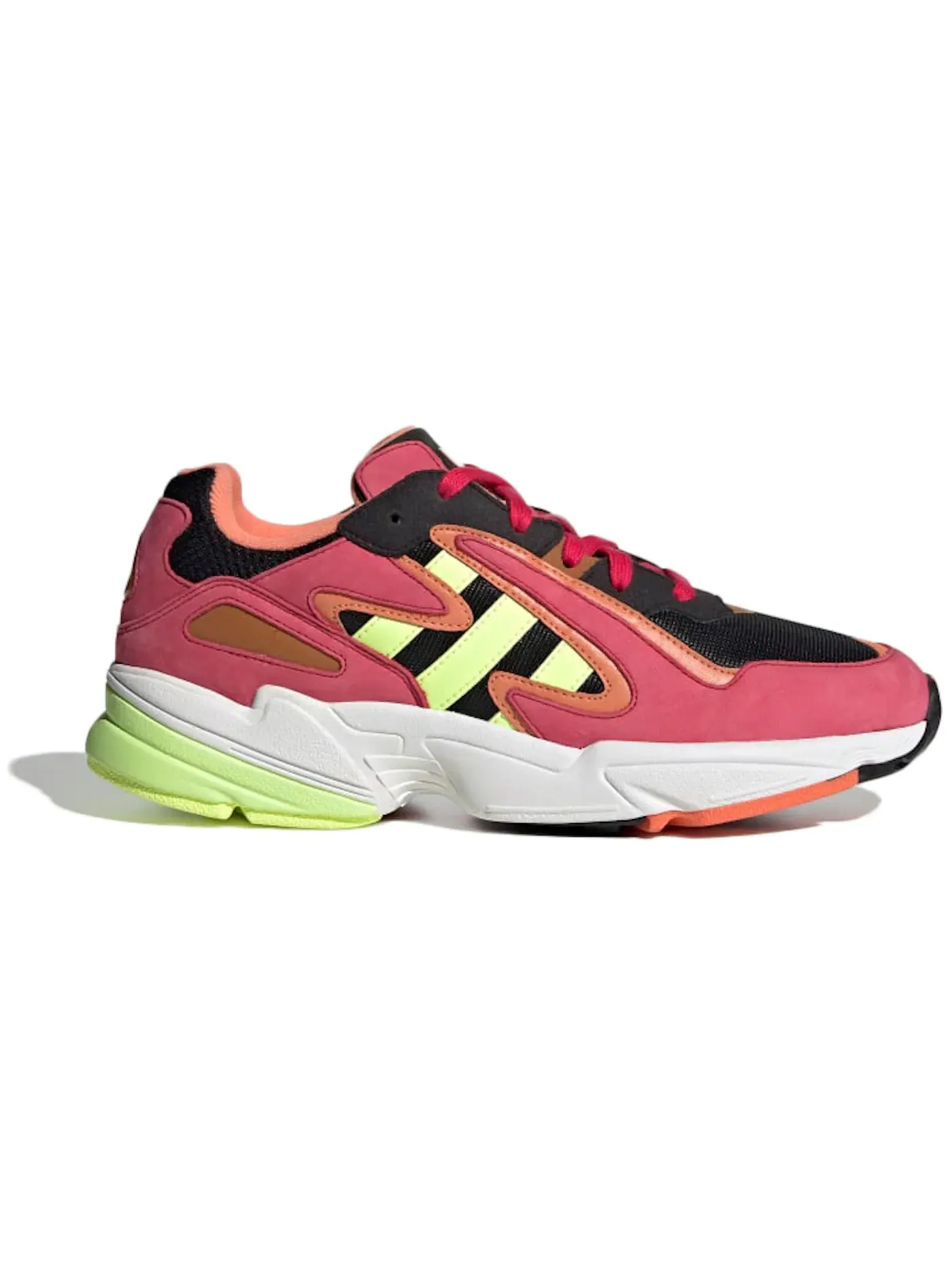 Мужские кроссовки Lifestyle Adidas Yung-96 Chasm — изображение 1 из 1, черный/-желтый/розовый