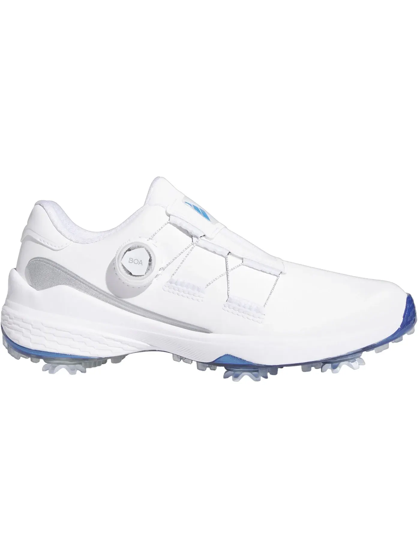 Женские кроссовки для гольфа с системой BOA Adidas ZG23 — изображение 1 из 1, серебристый