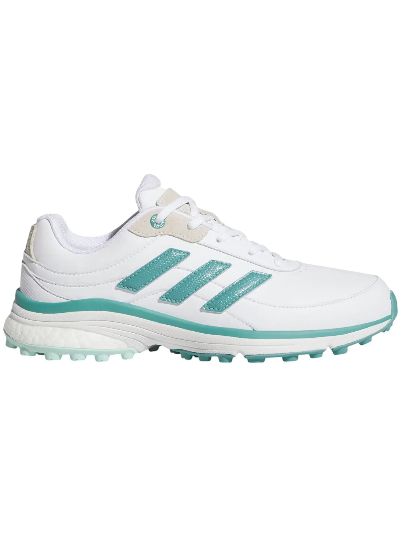 Женские кроссовки для гольфа Adidas Zoysia Spikeless Golf — изображение 1 из 1, белый голубой