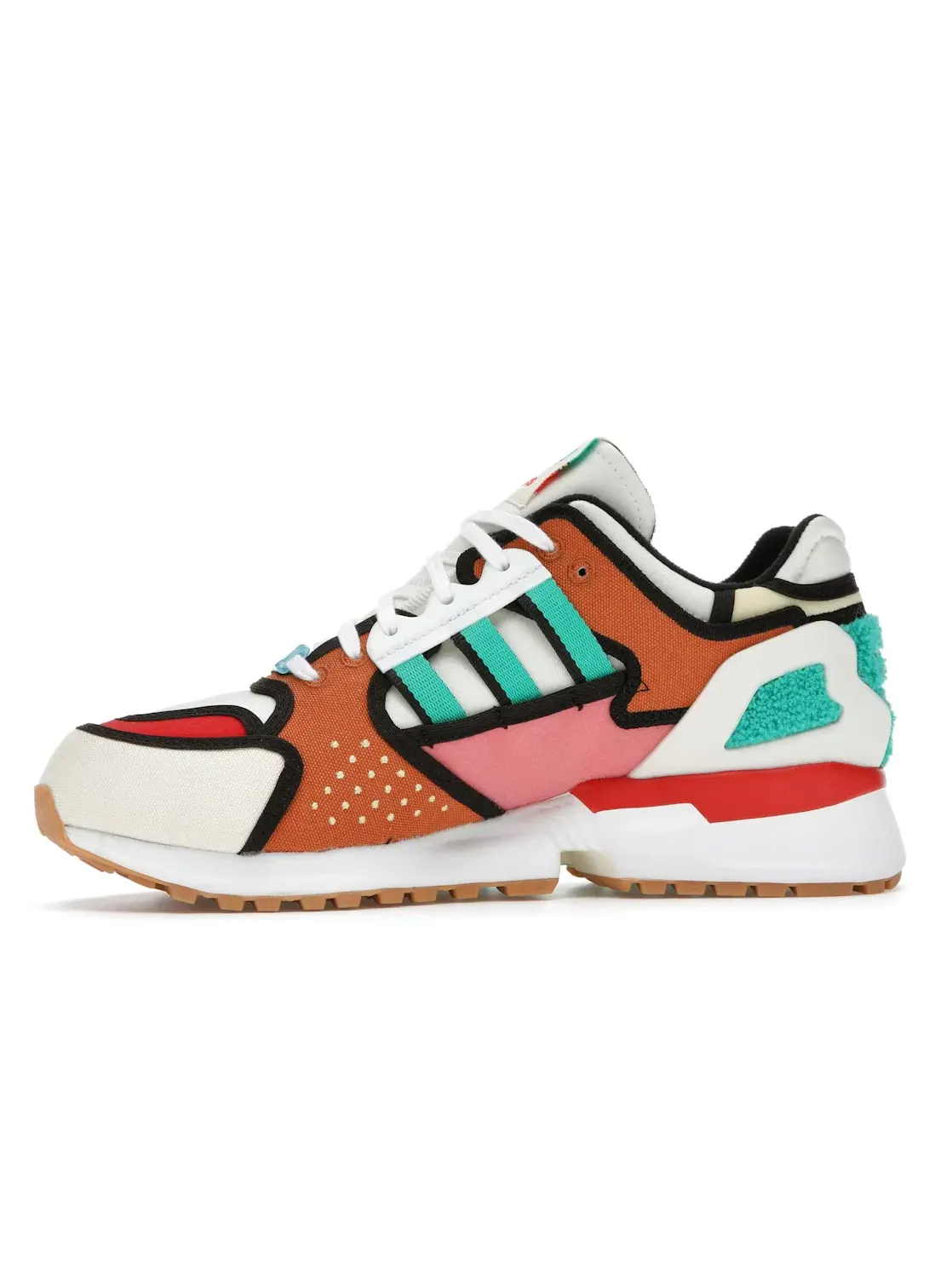 Мужские кроссовки lifestyle с принтом The Simpsons Krusty Burger Adidas ZX 10000 — изображение 3 из 4