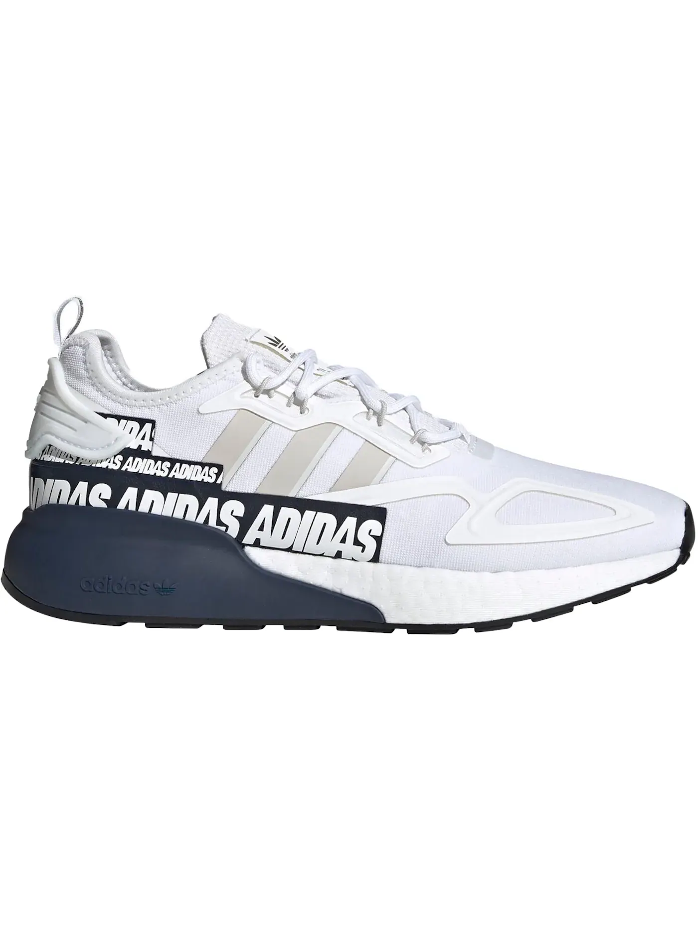 Мужские кроссовки Lifestyle Adidas ZX 2K Boost — изображение 1 из 1, белый серый темно-синий