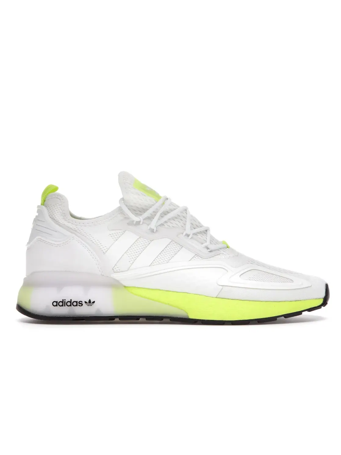Мужские кроссовки с амортизацией Boost Adidas ZX 2K Boost — изображение 1 из 4, белый белый желтый