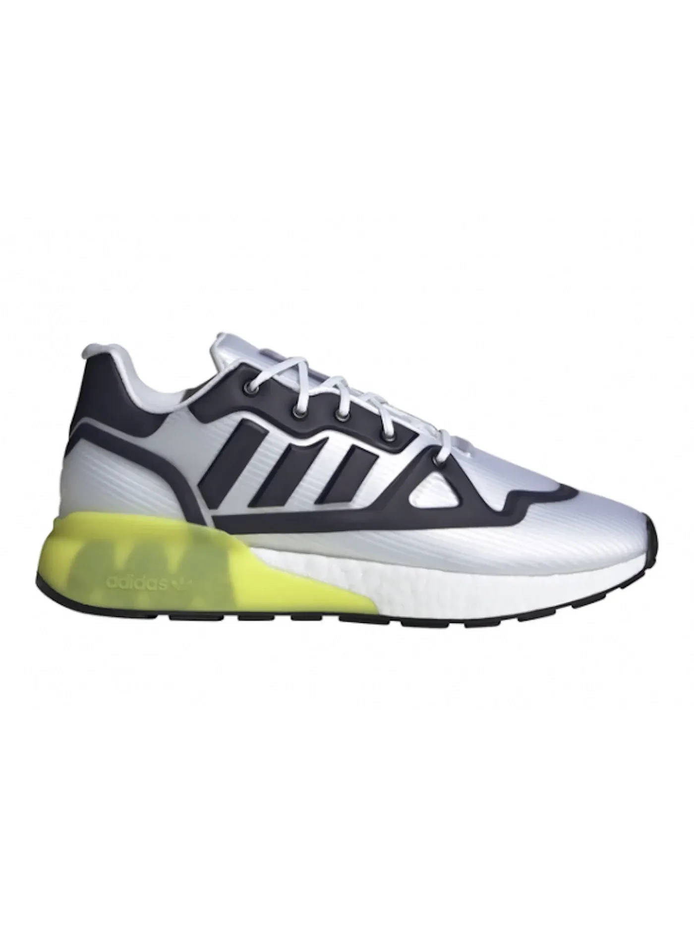 Мужские кроссовки Lifestyle Adidas ZX 2K Boost Futureshell — изображение 1 из 1, белый черный желтый