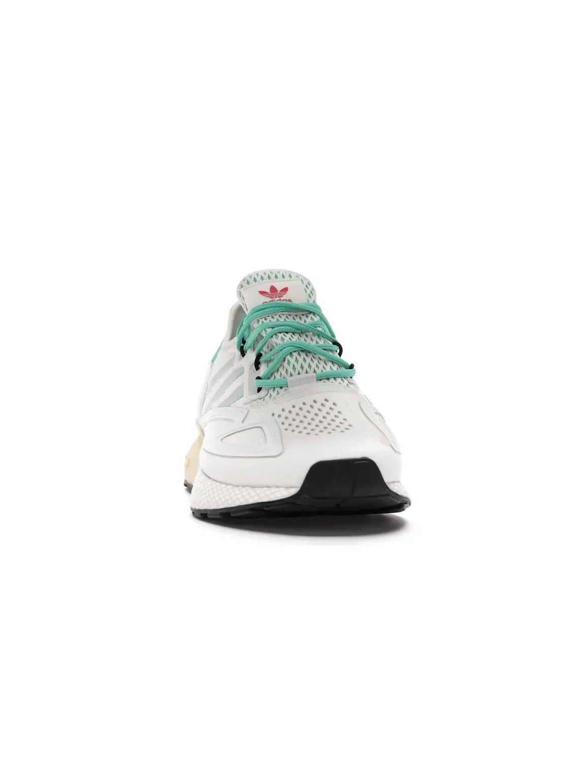Мужские кроссовки Lifestyle с амортизацией Boost Adidas ZX 2K Boost — изображение 2 из 4, белый/серый/-зеленый