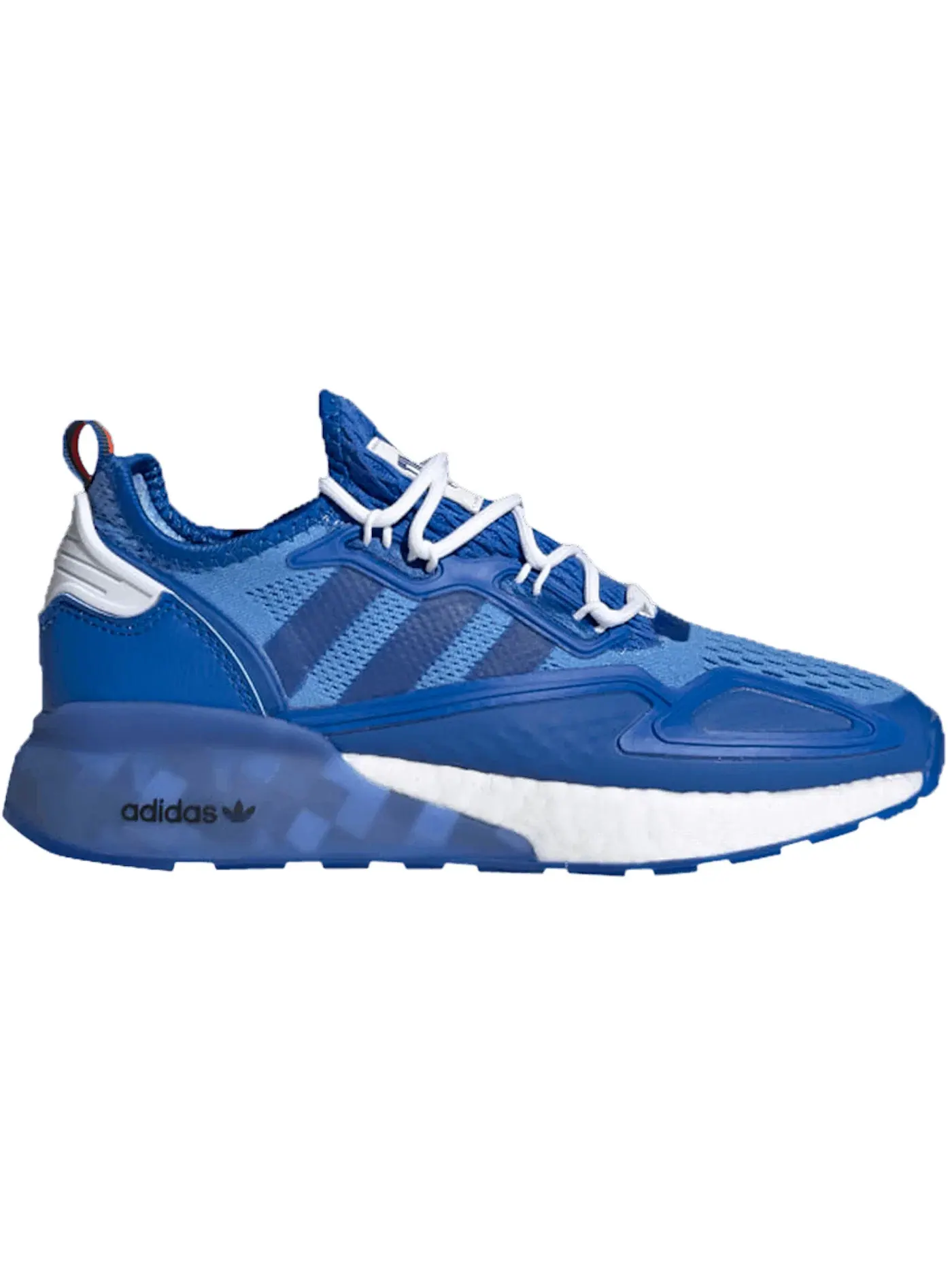 Детские кроссовки Lifestyle Adidas ZX 2K Boost — изображение 1 из 1, синий/белый/зеленый