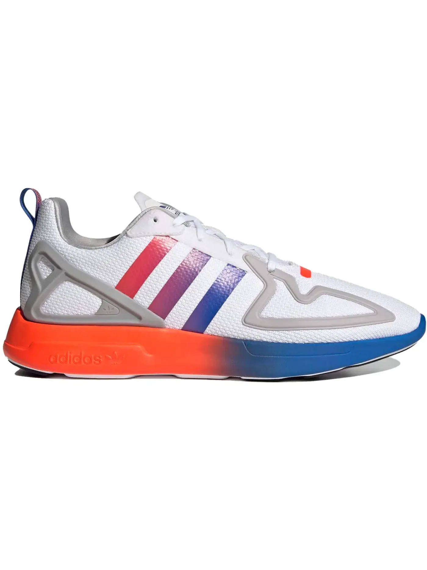 Мужские кроссовки Lifestyle Adidas ZX 2K Flux Gradient Sole — изображение 1 из 1, белый/черный/синий