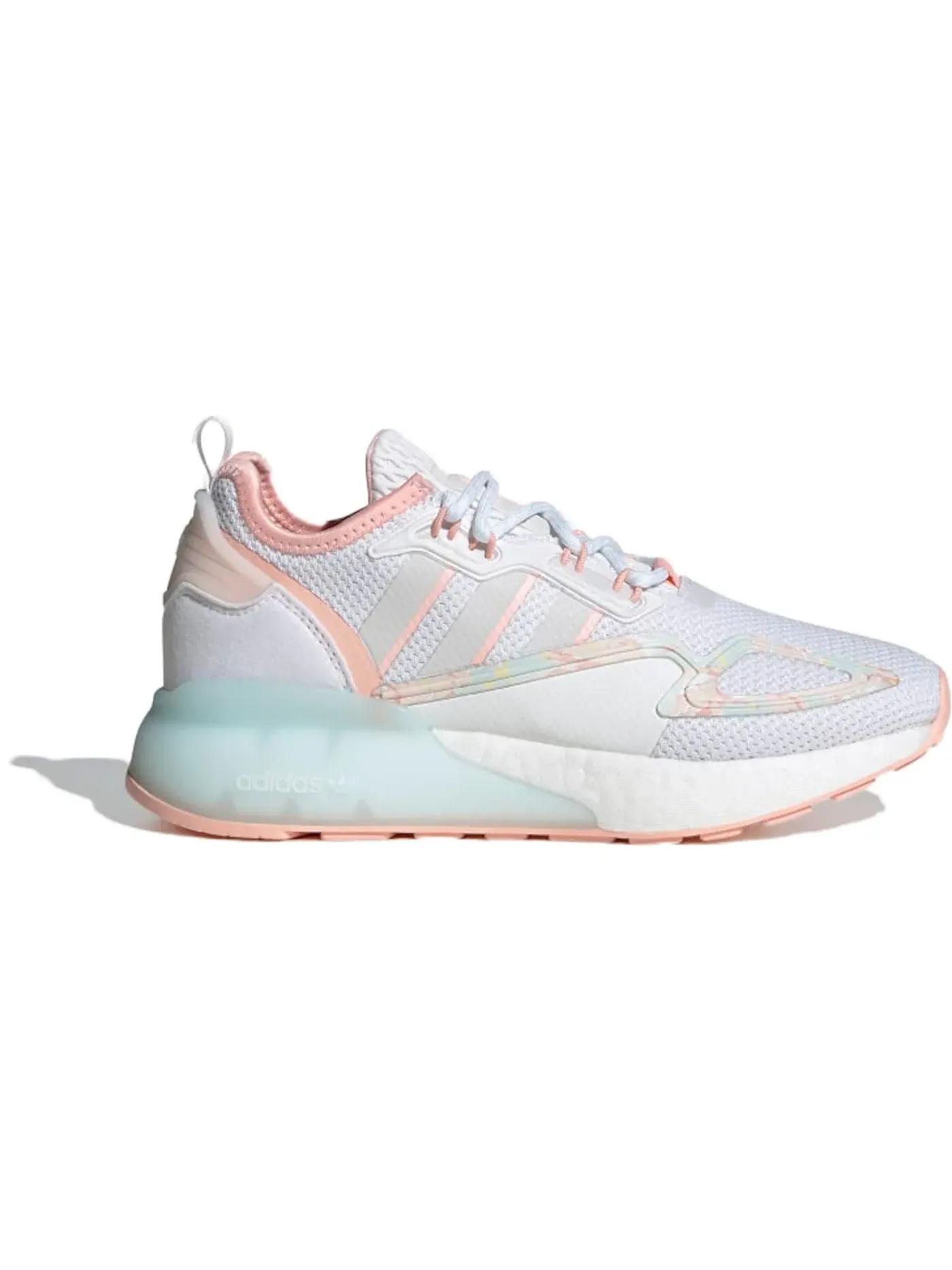 Детские кроссовки Lifestyle с моделью Adidas ZX 2K Adidas — изображение 1 из 1, белый/белый