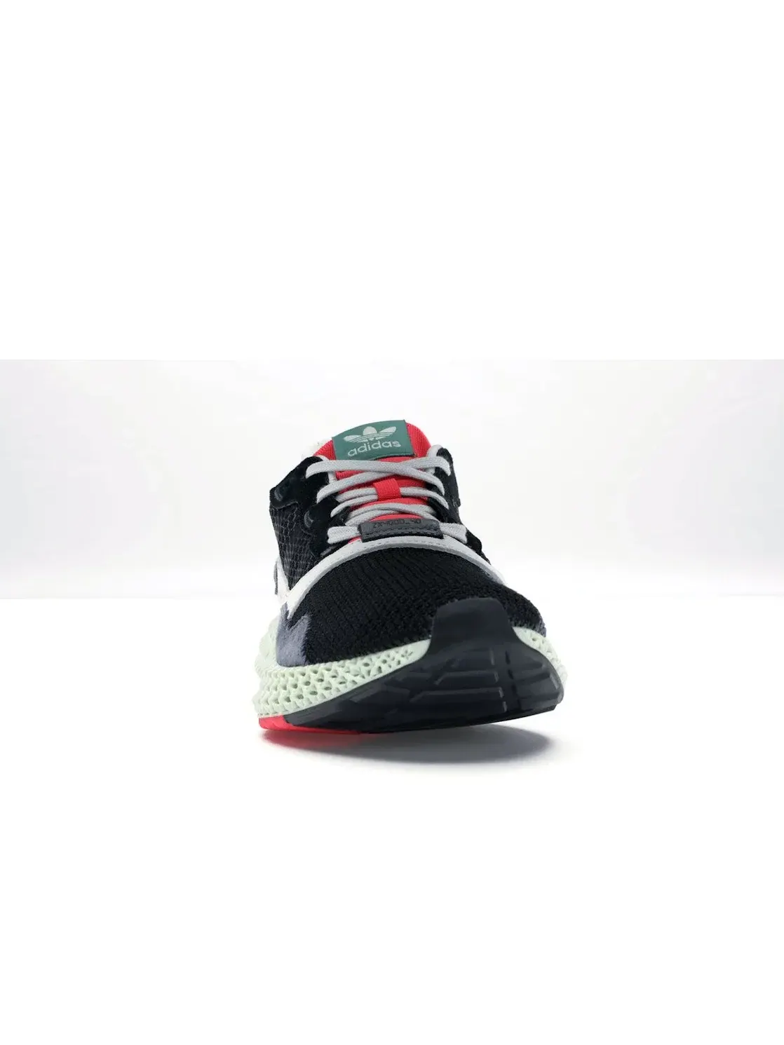 Мужские кроссовки Lifestyle с зеленой подошвой Adidas ZX 4000 4D — изображение 2 из 4, черный/прозрачный/черный