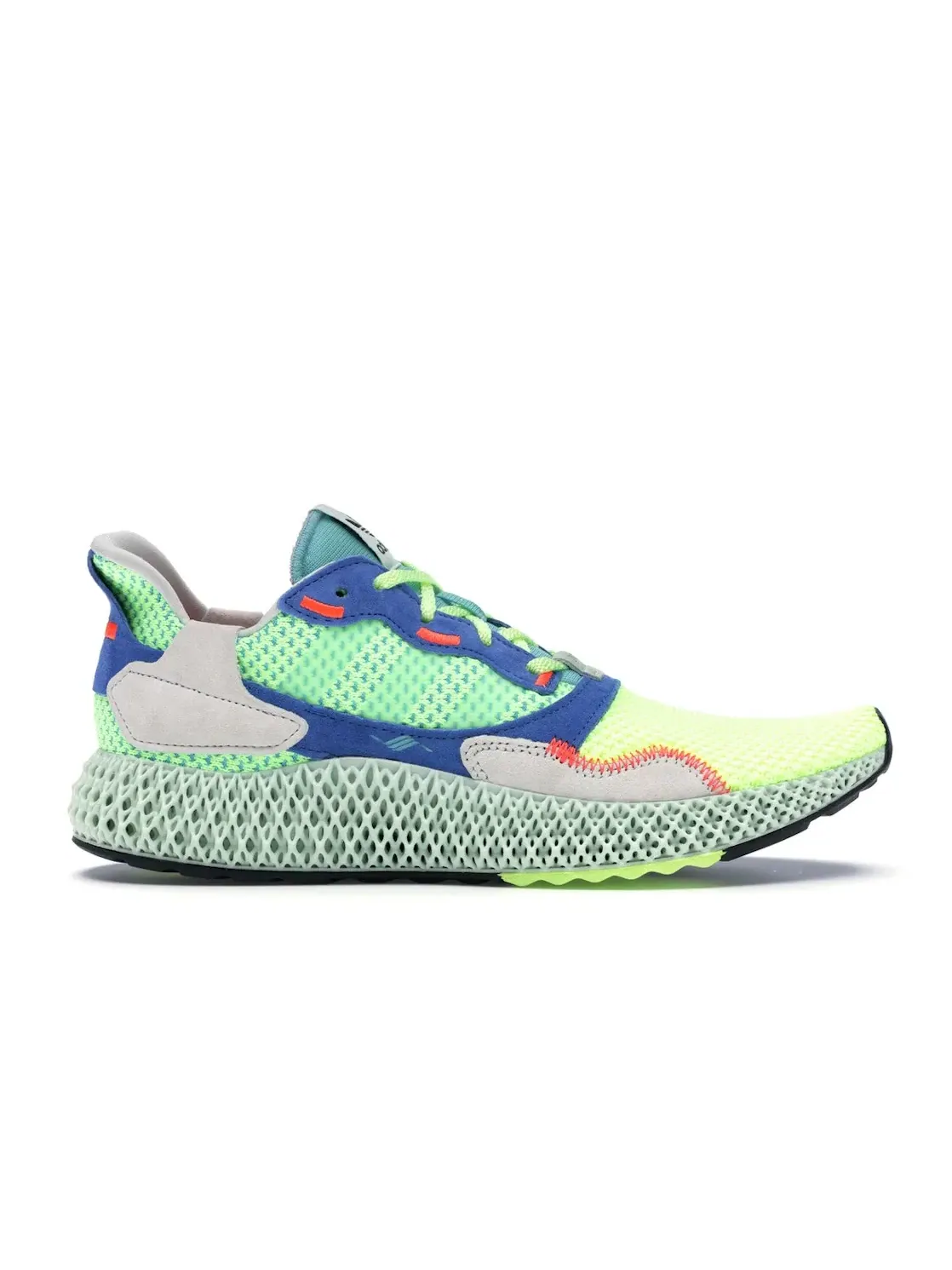 Мужские кроссовки Lifestyle с технологичной подошвой Adidas ZX 4000 4D — изображение 1 из 4, желтый/зеленый