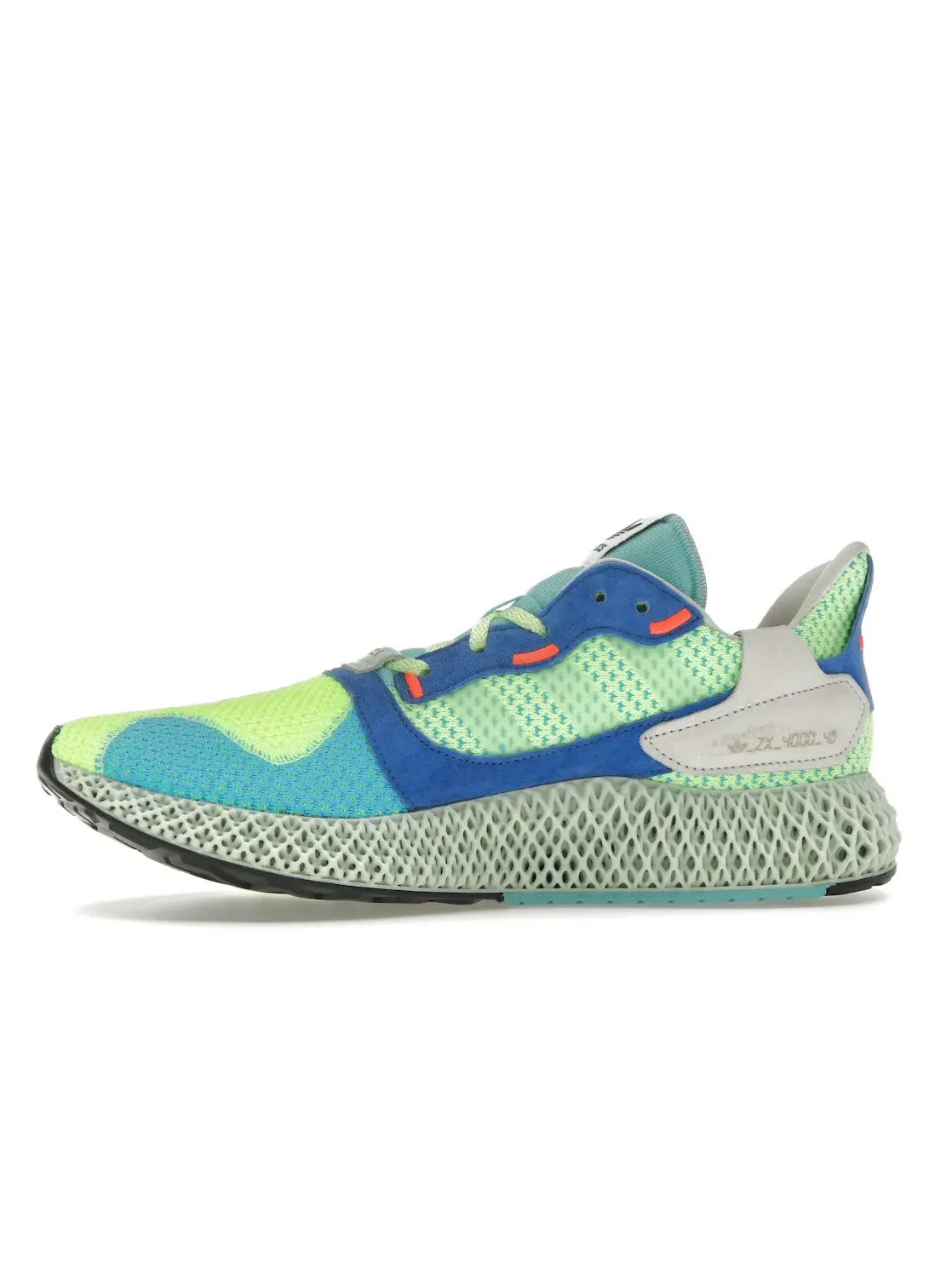 Мужские кроссовки Lifestyle с технологичной подошвой Adidas ZX 4000 4D — изображение 3 из 4, желтый/зеленый