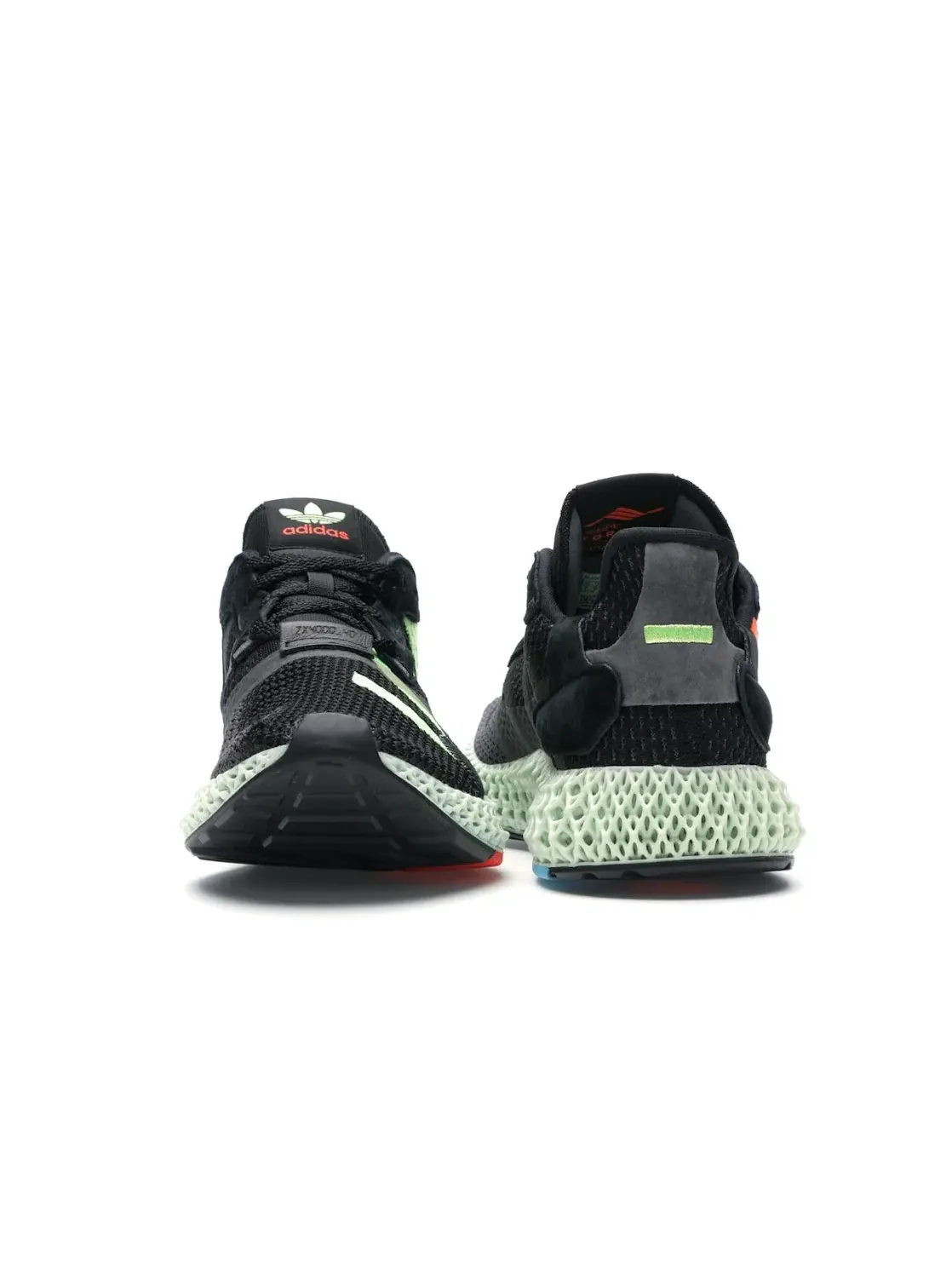 Мужские кроссовки Lifestyle с контрастными деталями Adidas ZX 4000 4D — изображение 4 из 4, черный/красный/зеленый